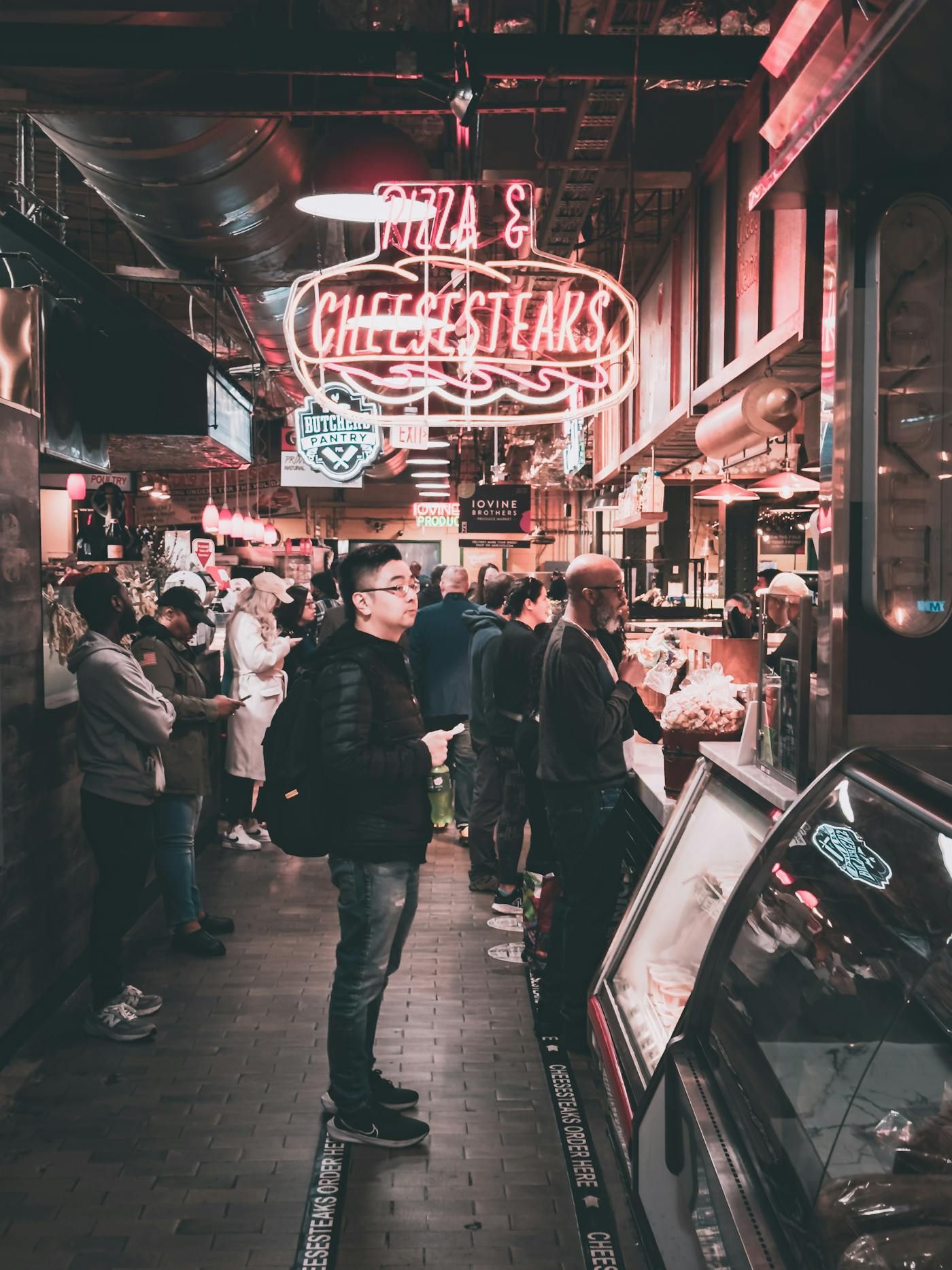 A line-up of customers waiting outside the Coyotes Cafe weekend pop-up.